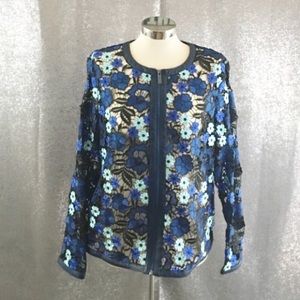 Bagatelle floral lace flower embroidered  jacket